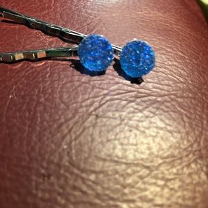 Druzy Bobby pins